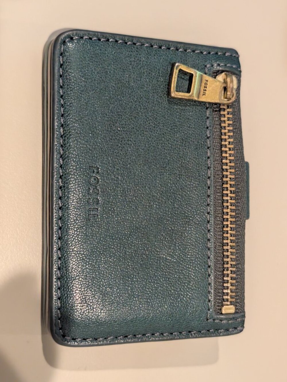 FOSSIL Wallet Snap On Card Holder with Zipper pocket